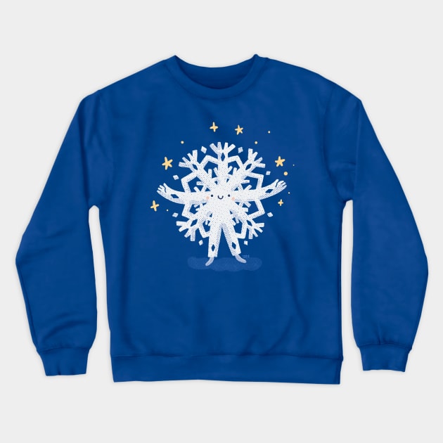Snowflake Crewneck Sweatshirt by Tania Tania